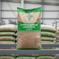 Торф садовый верховой кислый 40л