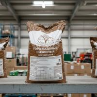 Торф садовый низинный нейтральный, 65 л