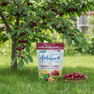 Акварин для Вишни, сливы и других косточковых культур 19:10:19+1MgO+1S + МЭ 0.5 кг