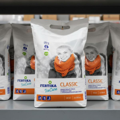 Противогололедный Реагент Фертика IceCare Classic, 20 кг