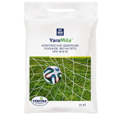ЯраМила Газонное Весна-Лето, NPK 18:8:16, 25 кг
