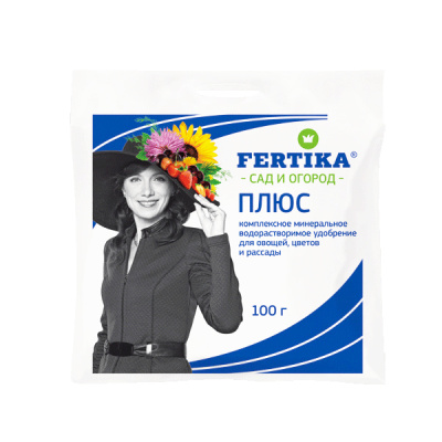 ФЕРТИКА ПЛЮС  Водорастворимое удобрение NPK 16:20:27 + МЭ, 100 г
