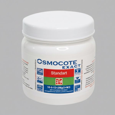 Осмокот Экзакт Стандарт 3-4М, 16-9-12+2MgO+МЭ 0.5 кг