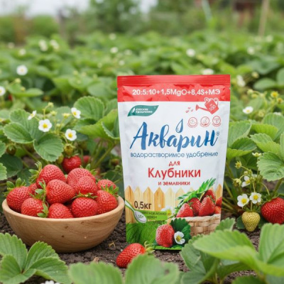 Акварин для клубники и земляники 20:4:10+1.5MgO+8.4S+МЭ, 0.5 кг