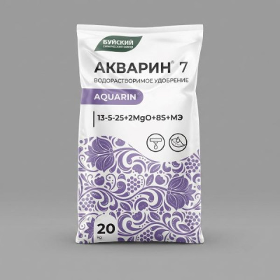 Акварин 7, 13:5:25 + 2MgO + 8S + МЭ, 20 кг
