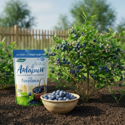 Акварин для Голубики 13:10:22+1.75MgO+6.5S+МЭ, 0.5 кг