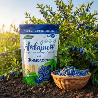 Акварин для Жимолости 16.5:8:24+2MgO+1.45S + МЭ 0.5 кг