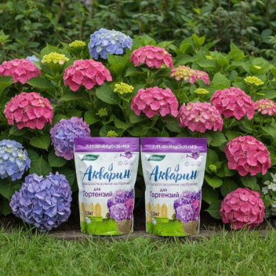 Акварин для Гортензий 7:11:30+4MgO+3S+МЭ, 0.5 кг